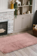 Luxury Pink Faux Fur Rug - Bargainia.com - 