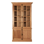 Lyon Natural Oak Wood Tall Cabinet - Bargainia.com - 5018705401409