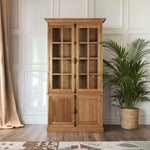 Lyon Natural Oak Wood Tall Cabinet - Bargainia.com - 5018705401409