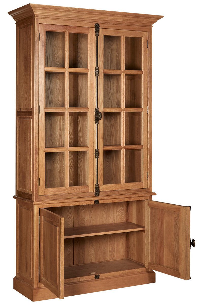 Lyon Natural Oak Wood Tall Cabinet - Bargainia.com - 5018705401409