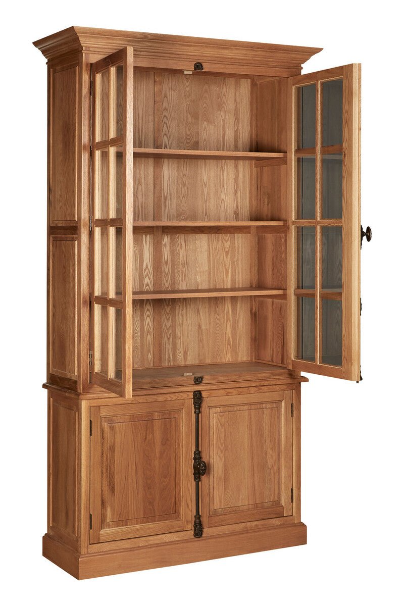 Lyon Natural Oak Wood Tall Cabinet - Bargainia.com - 5018705401409