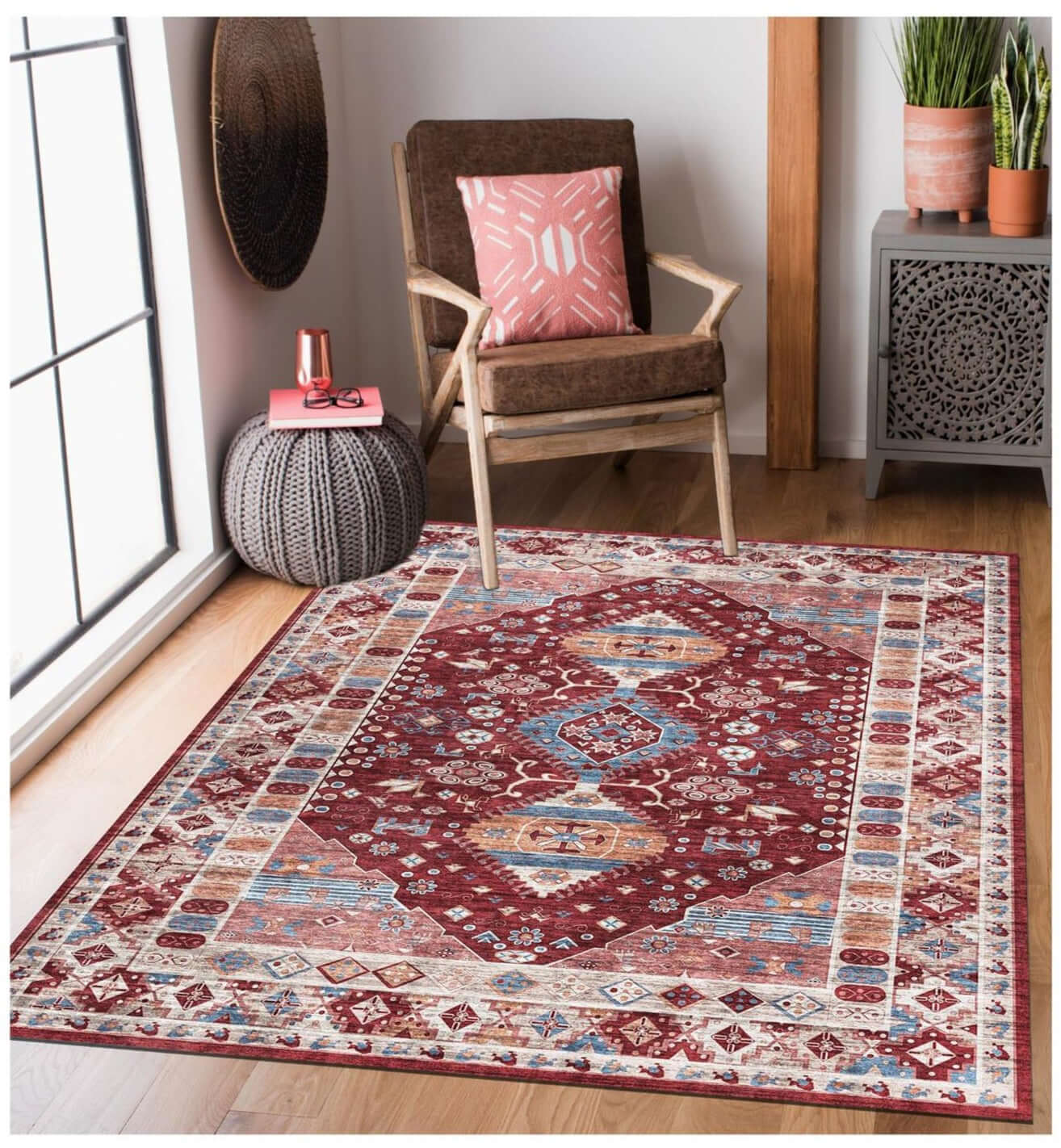 Madar Vintage Washable Rug - Bargainia.com - 