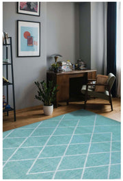 Maestro Berber Duck Egg Blue Rug | 3649 BS33 - Bargainia.com - 5053095205817 - 46-3649BS33080/150