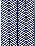 Maestro Herringbone Blue Rug - Bargainia.com - 