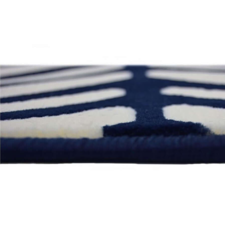 Maestro Herringbone Blue Rug - Bargainia.com - 5053095213584 - 46-2737X011080/150