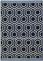 Maestro Honeycomb Navy Rug | 3035 X011 - Bargainia.com - 