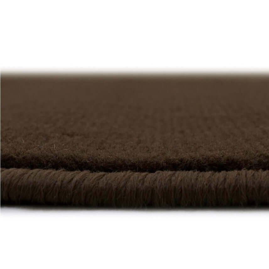 Maestro Solid Brown Rug - Bargainia.com - 