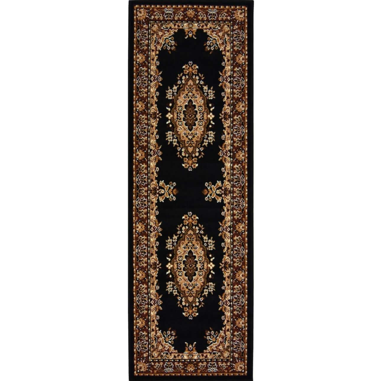 Maestro Traditional Black Rug | 4470 B11 - Bargainia.com - 