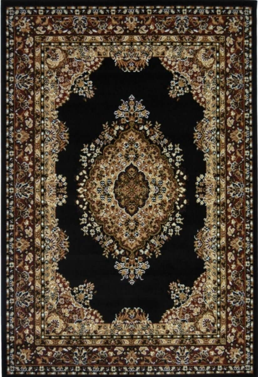 Maestro Traditional Black Rug | 4470 B11 - Bargainia.com - 