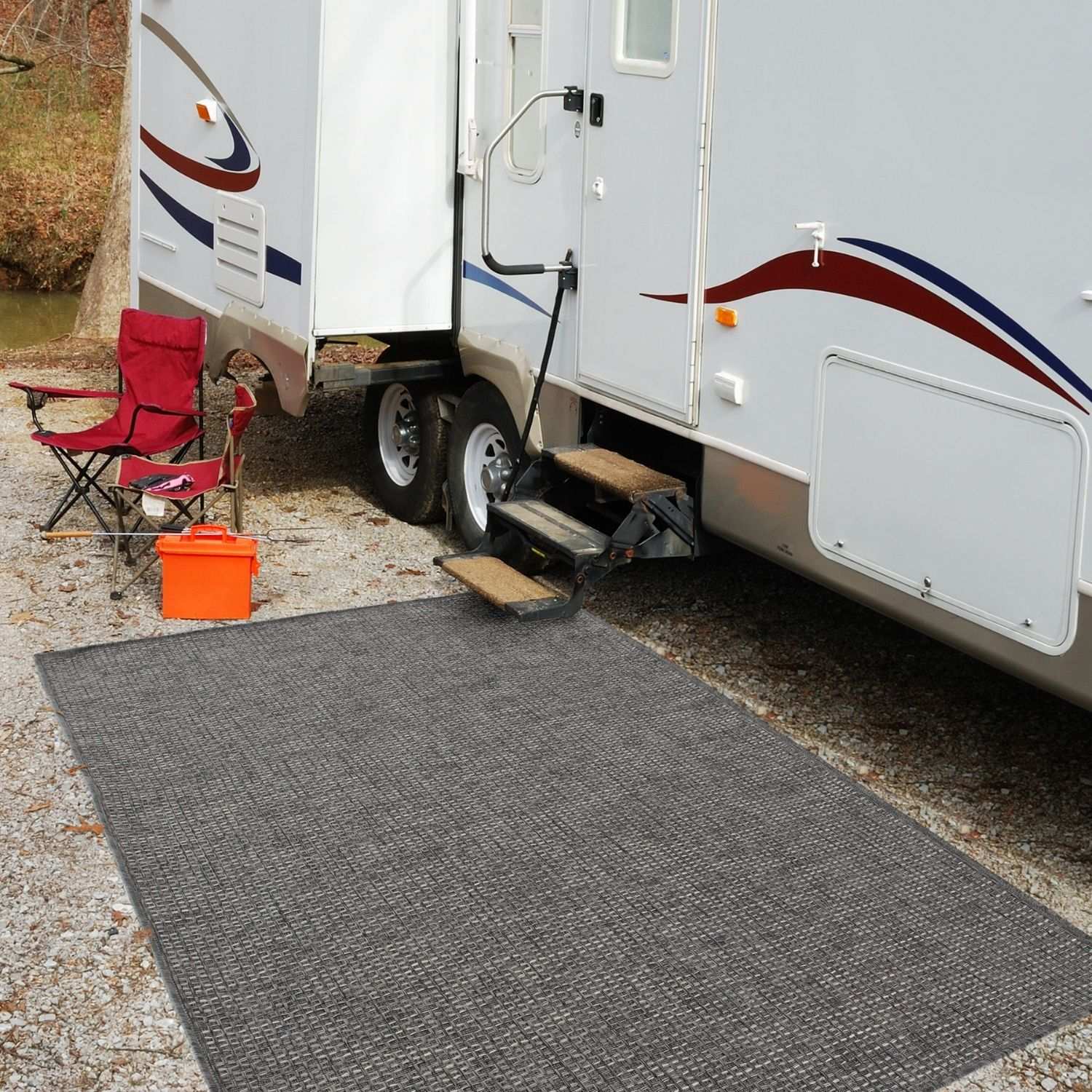 Magic Outdoor Rug Dark Grey | 3610DG - Bargainia.com - 