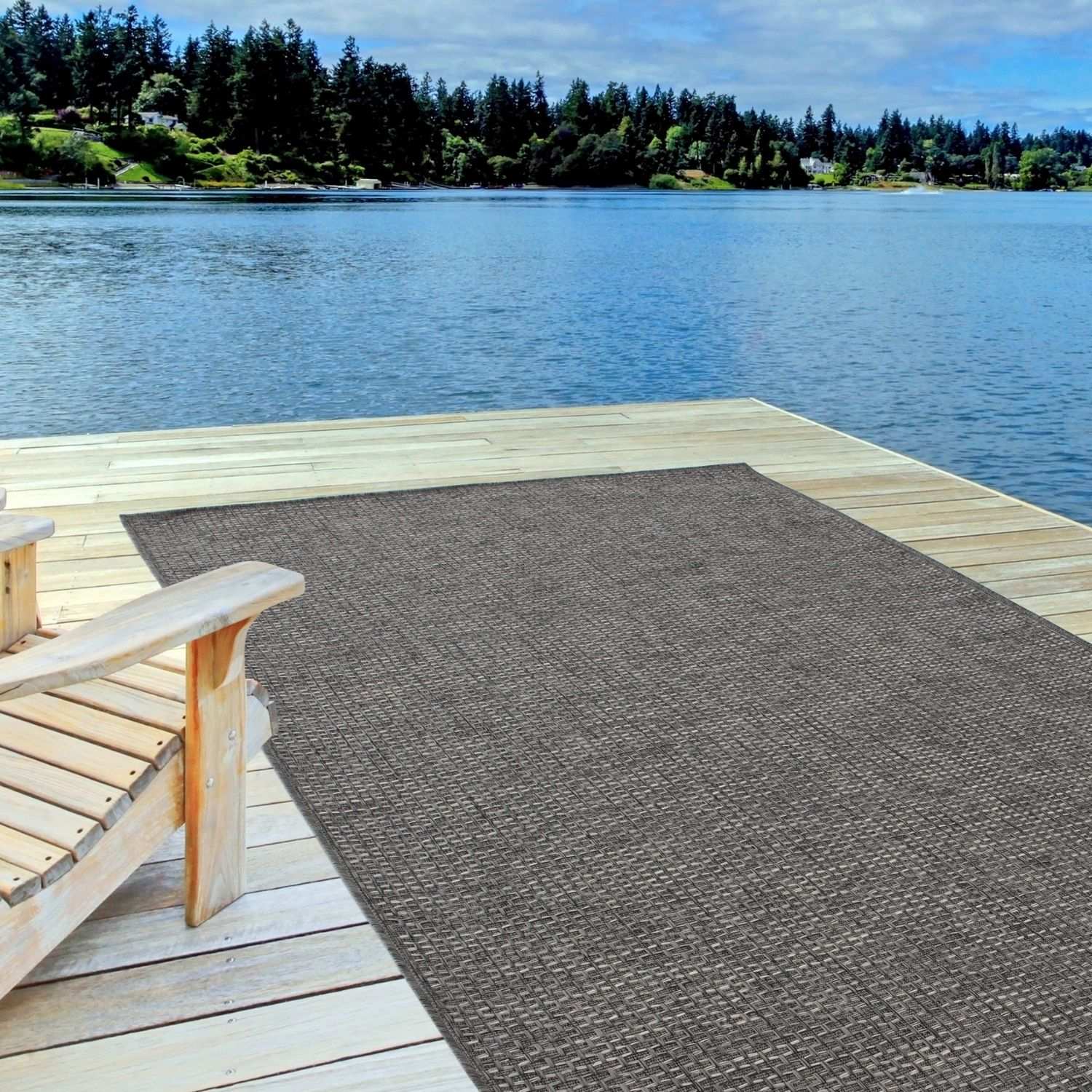 Magic Outdoor Rug Dark Grey | 3610DG - Bargainia.com - 