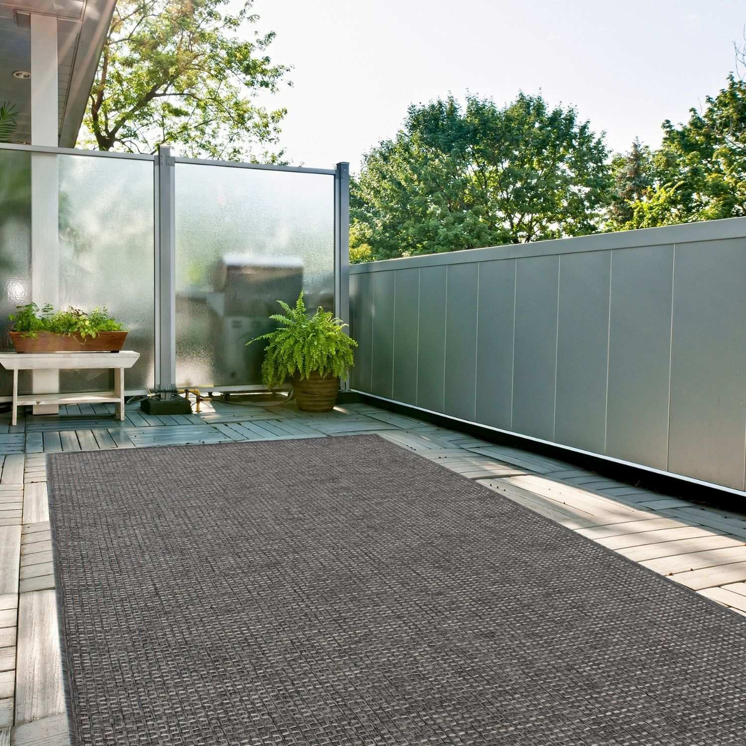Magic Outdoor Rug Dark Grey | 3610DG - Bargainia.com - 