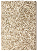 Maine Ivory Shaggy Pile Wool Rug - Bargainia.com - 