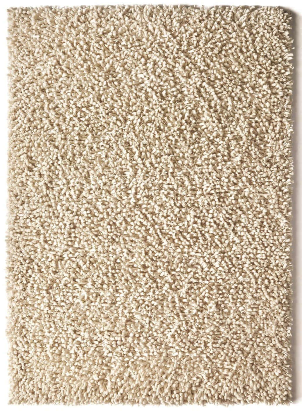 Maine Ivory Shaggy Pile Wool Rug - Bargainia.com - 