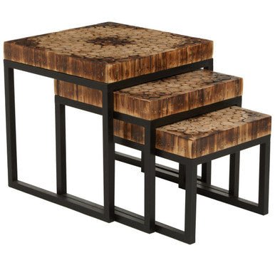 Malang Set Of 3 Tables - Bargainia.com - 5018705492933
