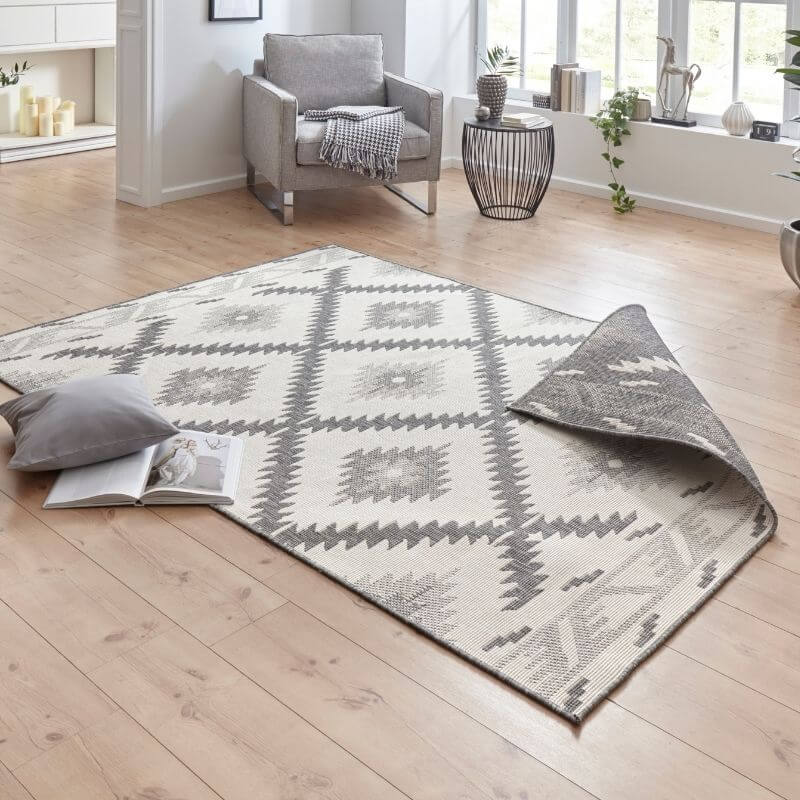 Malibu Reversible Indoor - Outdoor Rug Diamond Design - Bargainia.com - 4260578022767 - 103428-80x150