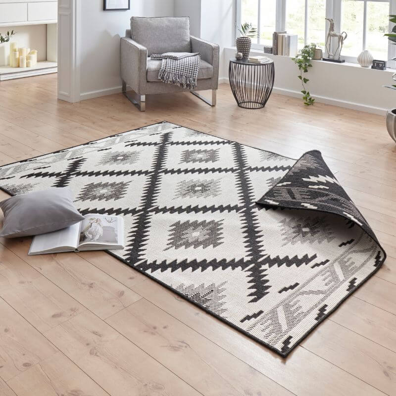 Malibu Reversible Indoor - Outdoor Rug Diamond Design - Bargainia.com - 4260578022828 - 103429-80x150