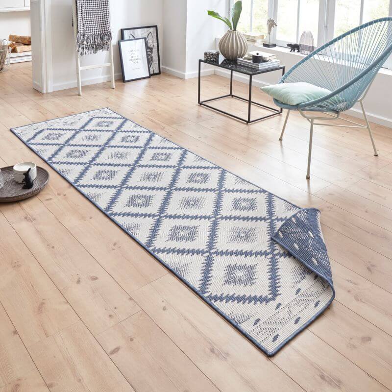 Malibu Reversible Indoor - Outdoor Rug Diamond Design - Bargainia.com - 4260578022897 - 103430-80x250