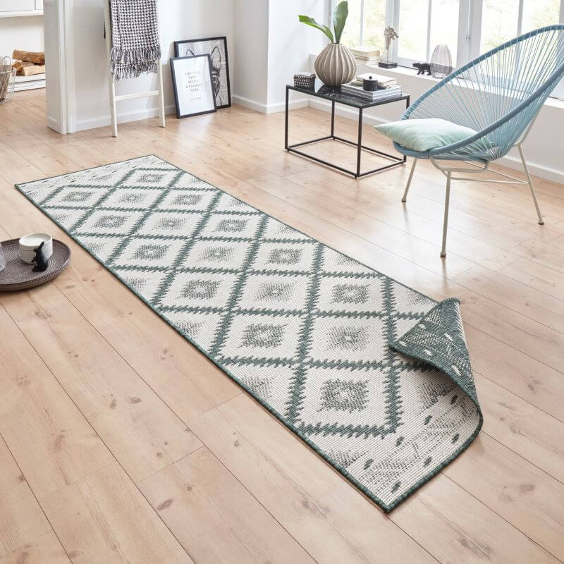 Malibu Reversible Indoor - Outdoor Rug Diamond Design - Bargainia.com - 4260578022958 - 103431-80x250