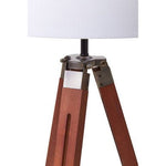 Malvern Tripod Floor Lamp With Brown Base - Bargainia.com - 5018705965550
