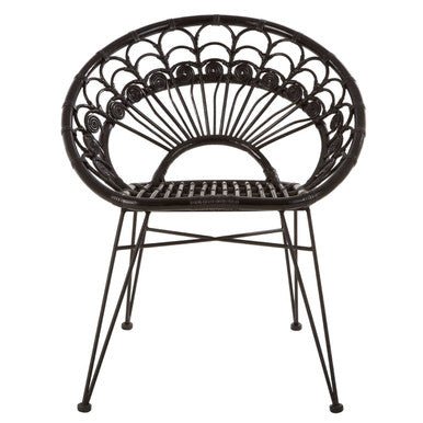 Manado Black Natural Rattan Chair - Bargainia.com - 5018705461199