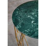 Mandoli Green Side Table With Gold Frame - Bargainia.com - 5018705972947