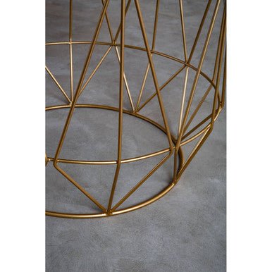 Mandoli Green Side Table With Gold Frame - Bargainia.com - 5018705972947