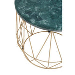 Mandoli Green Side Table With Gold Frame - Bargainia.com - 5018705972947