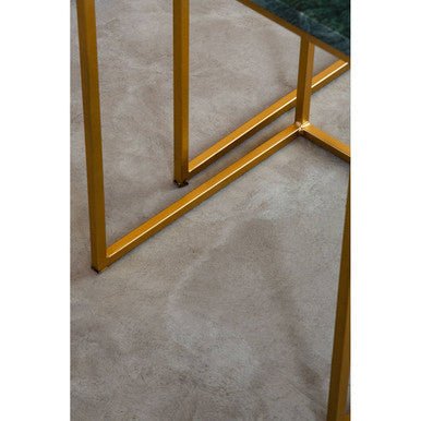 Mandoli Nest Of 2 Green Marble Side Tables - Bargainia.com - 5018705972916