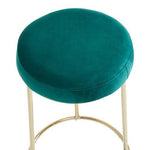 Manhattan Green Velvet Bar Stool - Bargainia.com - 5018705490144
