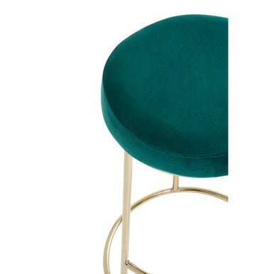 Manhattan Green Velvet Bar Stool - Bargainia.com - 5018705490144