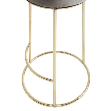 Manhattan Grey Velvet Tall Bar Stool - Bargainia.com - 5018705490151