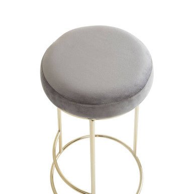 Manhattan Grey Velvet Tall Bar Stool - Bargainia.com - 5018705490151