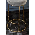 Manhattan Grey Velvet Tall Bar Stool - Bargainia.com - 5018705490151