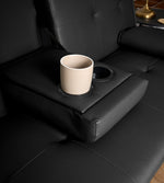 Manhattan Black Multi - Functional Sofa Bed – Click - Clack & Drink Holders - Bargainia.com - 