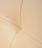 Manhattan Sofa Bed 2 Seater Faux Leather Click Clack - Cream - Bargainia.com - 