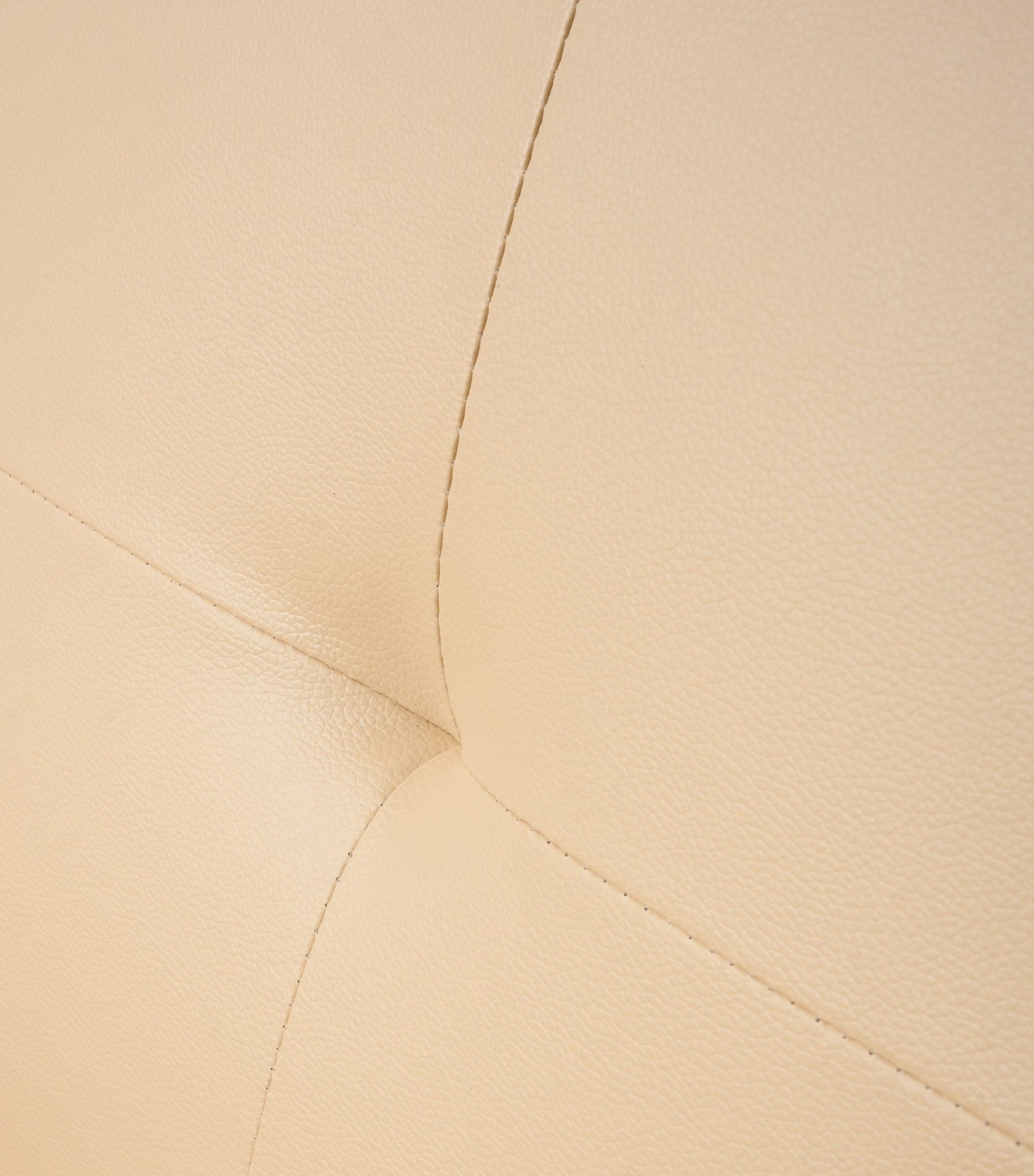 Manhattan Sofa Bed 2 Seater Faux Leather Click Clack - Cream - Bargainia.com - 