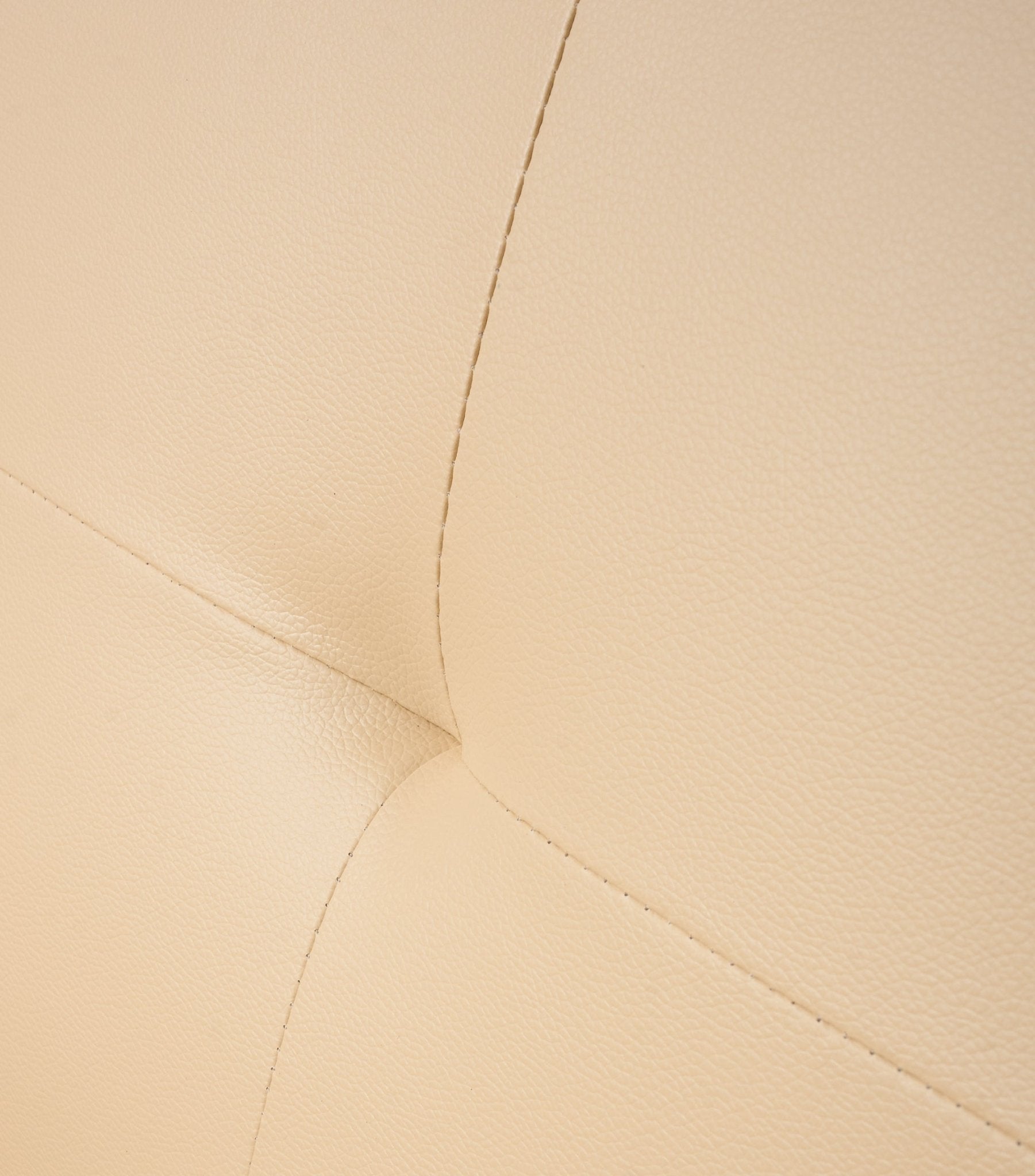 Manhattan Sofa Bed 2 Seater Faux Leather Click Clack - Cream Bargainia