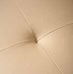 Manhattan Sofa Bed 2 Seater Faux Leather Click Clack - Cream - Bargainia.com - 