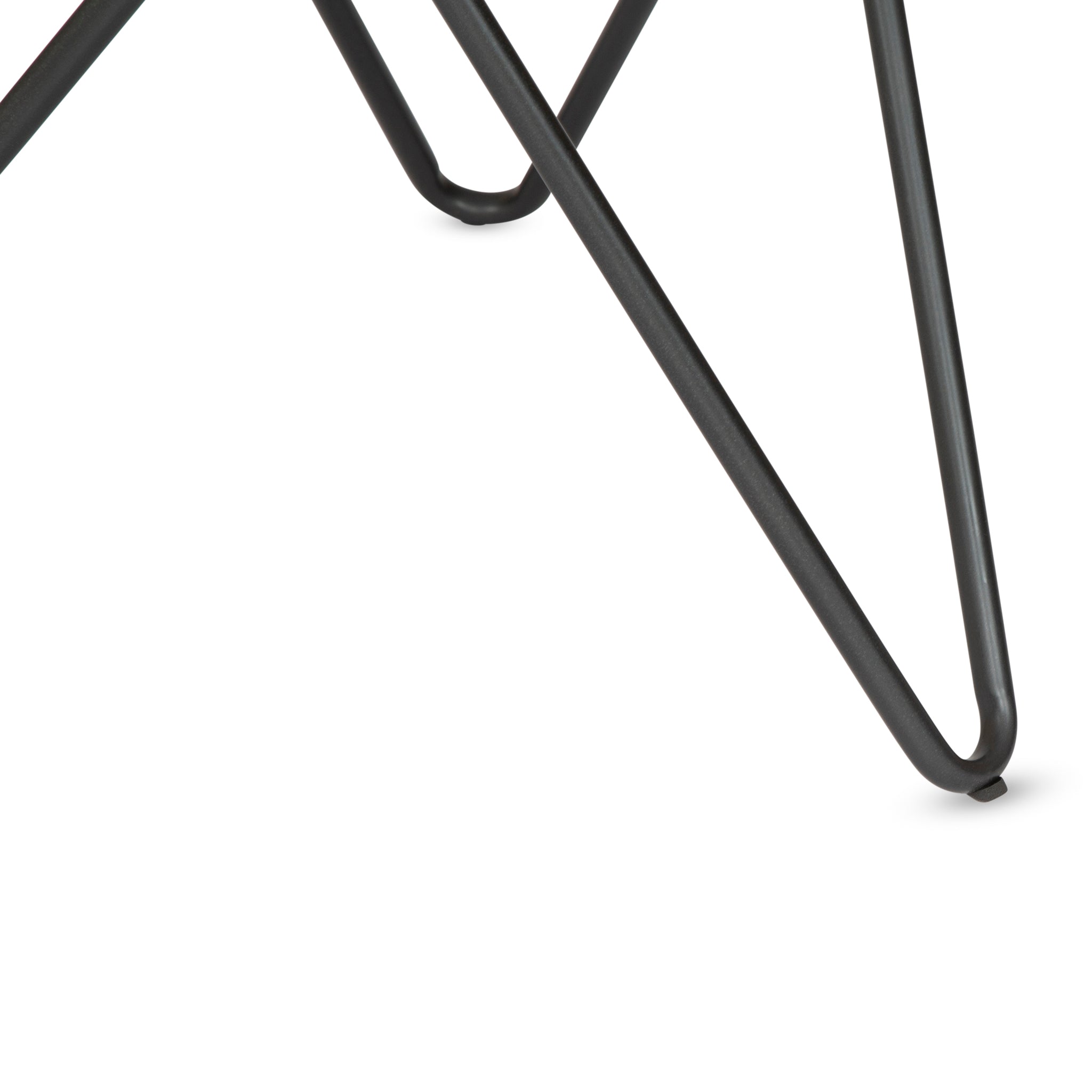 Marble Effect End Table With Metal Legs - 50 x 60cm Clearance