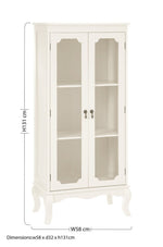 Marcella 2 Glass Doors Cabinet - Bargainia.com - 5018705788272