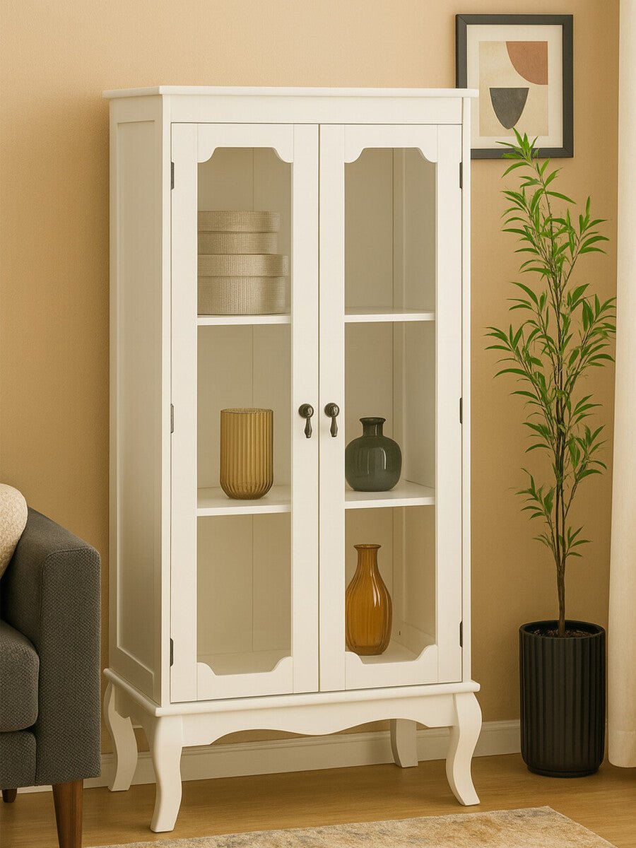 Marcella 2 Glass Doors Cabinet - Bargainia.com - 5018705788272