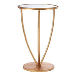 Marcia Mirror Top And Gold Frame Side Table - Bargainia.com - 5018705420806