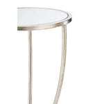 Marcia Silver Finish Side Table - Bargainia.com - 5018705379081