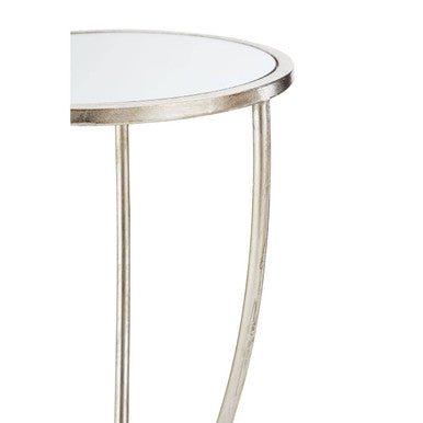 Marcia Silver Finish Side Table - Bargainia.com - 5018705379081