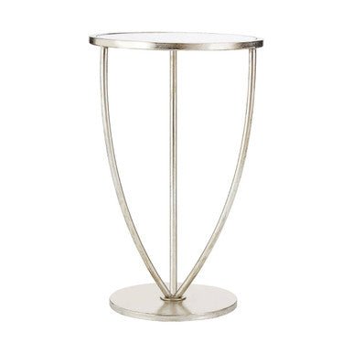 Marcia Silver Finish Side Table - Bargainia.com - 5018705379081