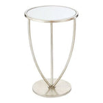 Marcia Silver Finish Side Table - Bargainia.com - 5018705379081