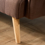 Mario 3 Seater Sofa Bed | Click Clack Folding Sofa Bed | Brown - Bargainia.com - 5056150263678
