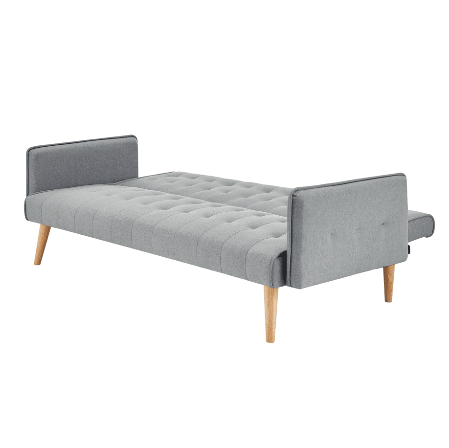 Mario Click Clack 3 Seater Double Sofa Bed - Grey - Bargainia.com - 5056150263685 - MLM-502840-GY