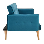 Mario Sofa Bed Double Click Clack 3 Seater - Blue - Bargainia.com - 